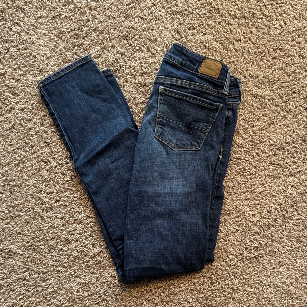 American Eagle Dark Blue Women's Skinny Jeans